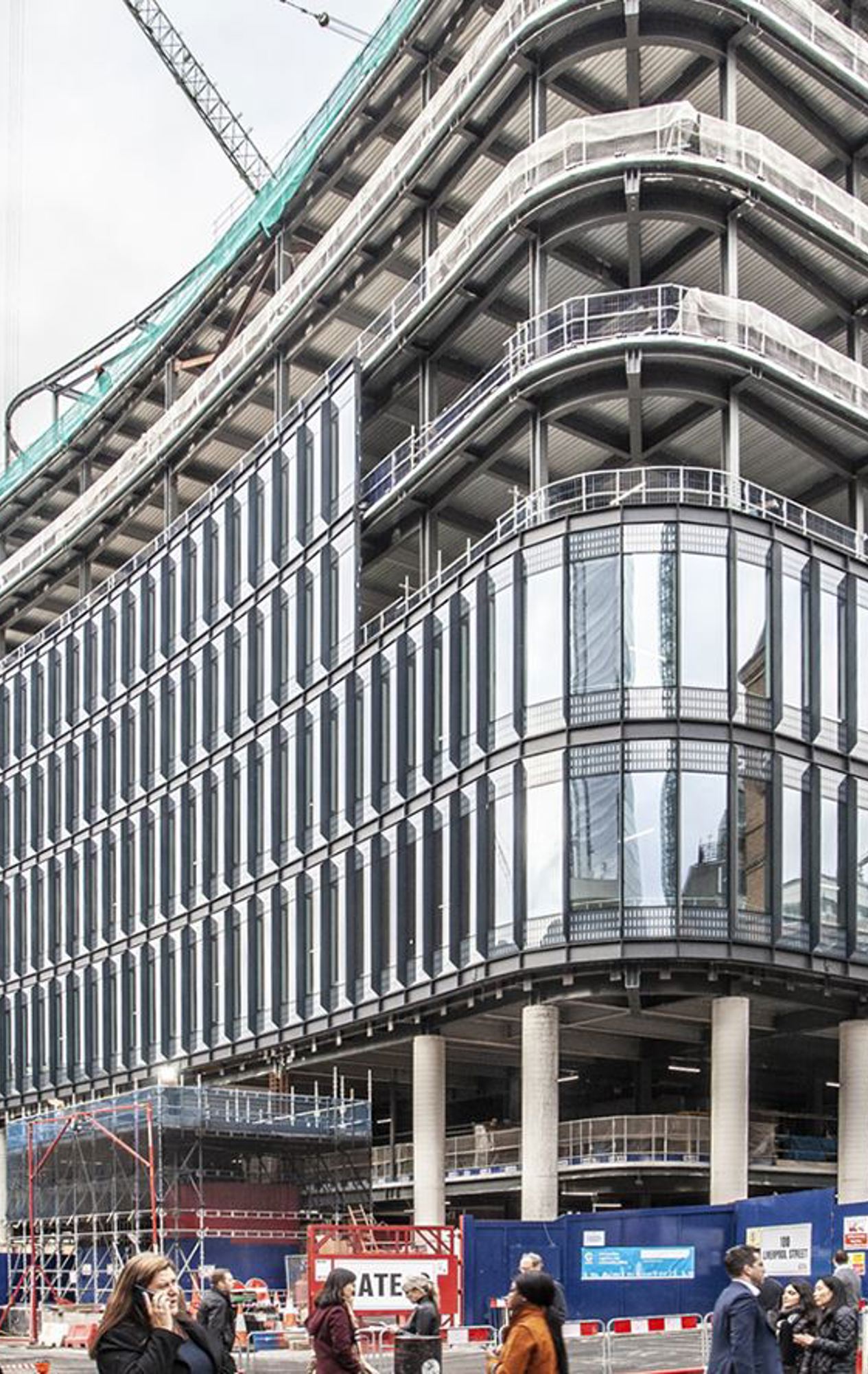 100 Liverpool Street Broadgate Redevelopment Exterior