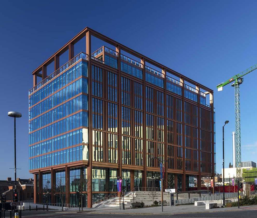 Exterior view of The Lumen at Newcastle Helix