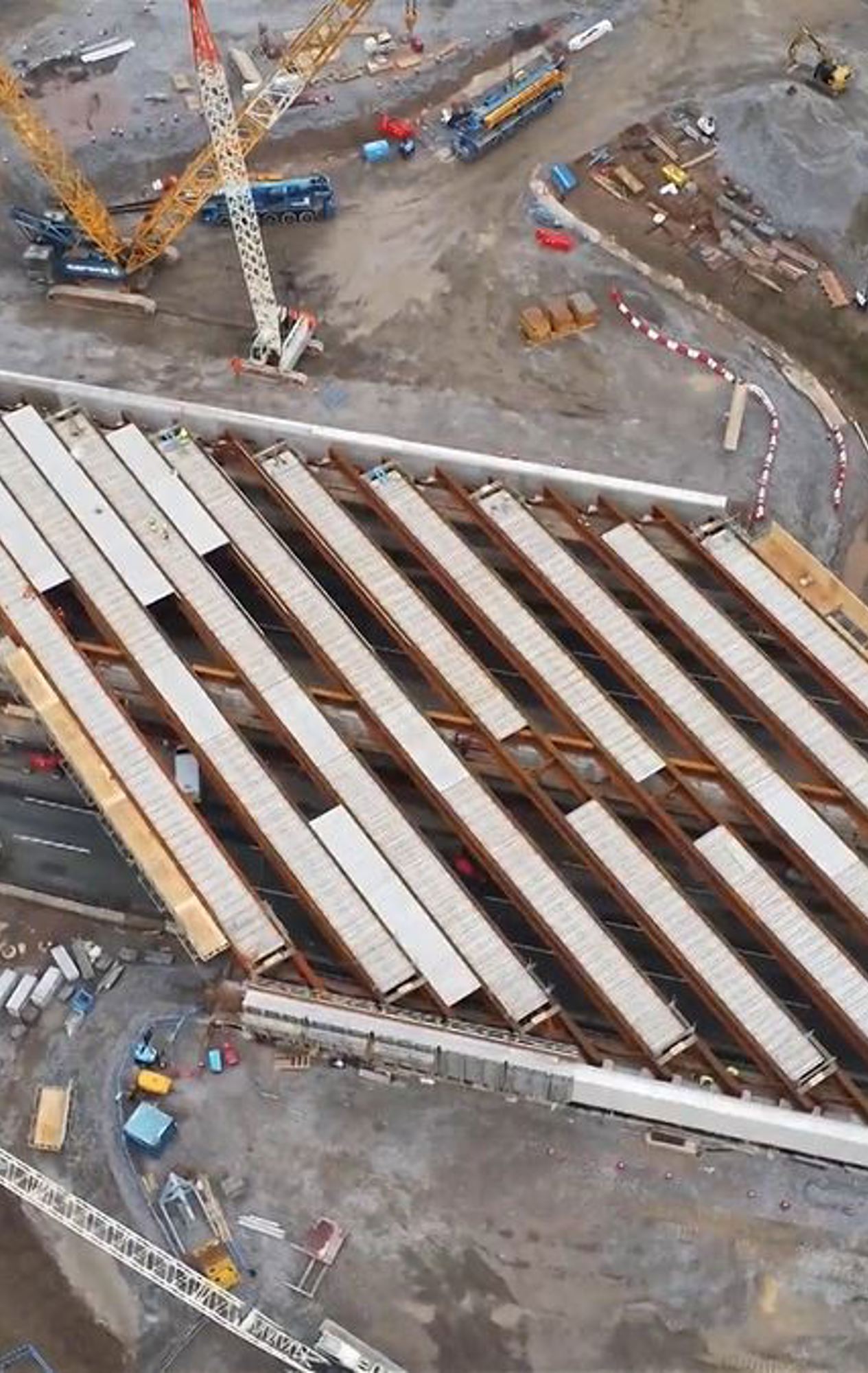 The completed new link roads at Junction 19, demonstrating improved connectivity